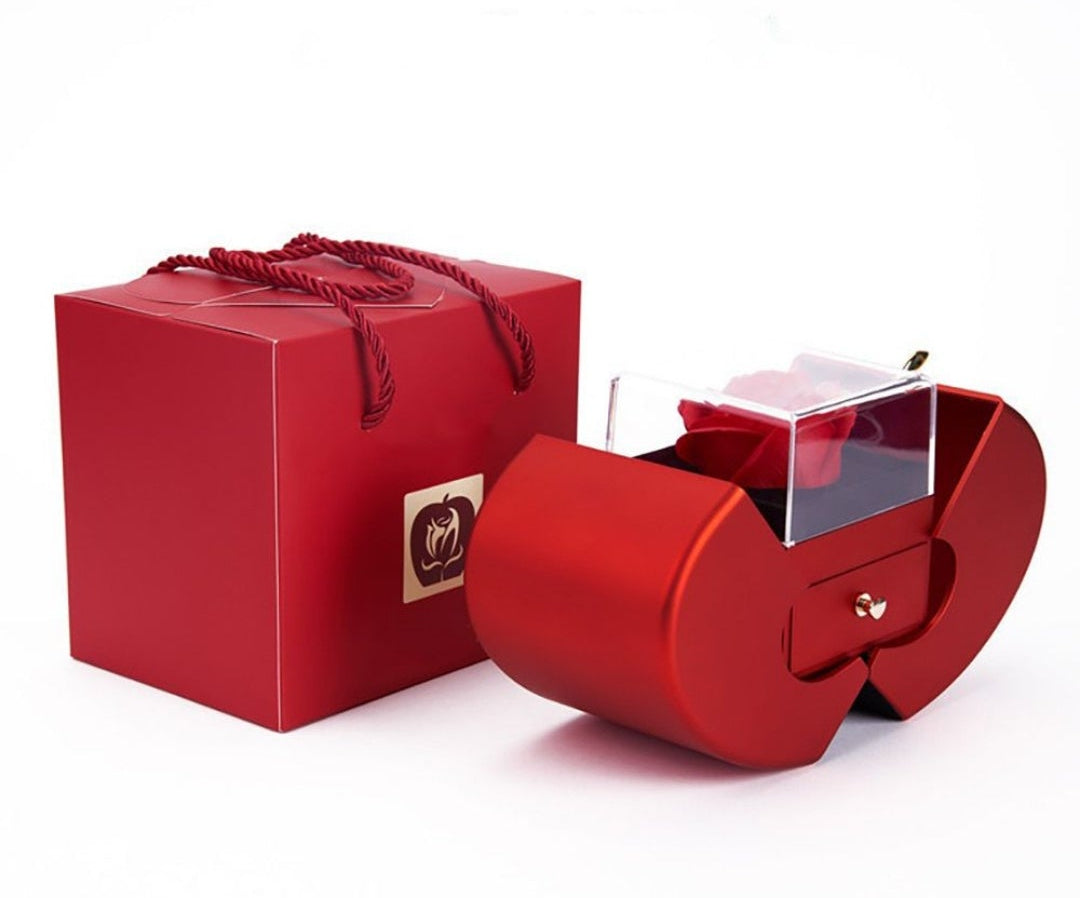 Rose Everlasting Necklace Gift Box Set